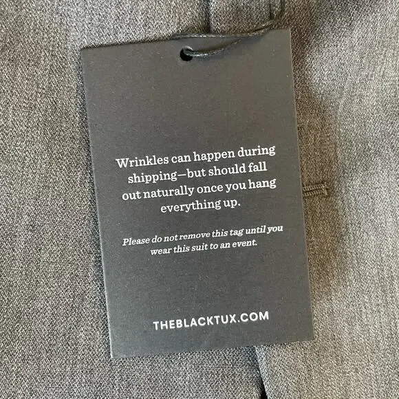 NWT The BLK TUX Tollegno 1900 Men’s 54R Gray Blazer Suit Jacket 100% Merino Wool